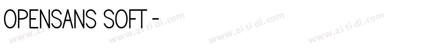 opensans soft字体转换